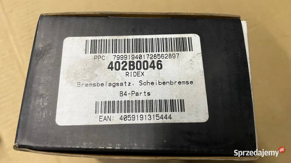 Klocki Hamulcowe Przód RIDEX 402B0046 BMW 1 E81 Kraków sprzedam
