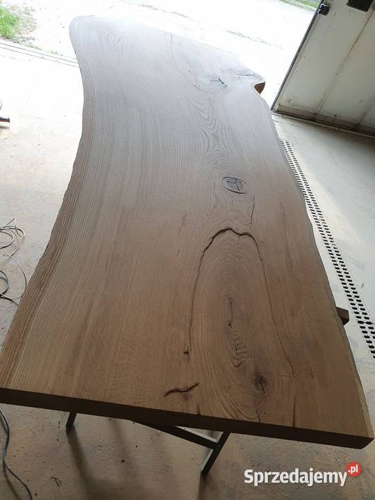 blat drewniany stół monolit lite drewno dąb jesion suche