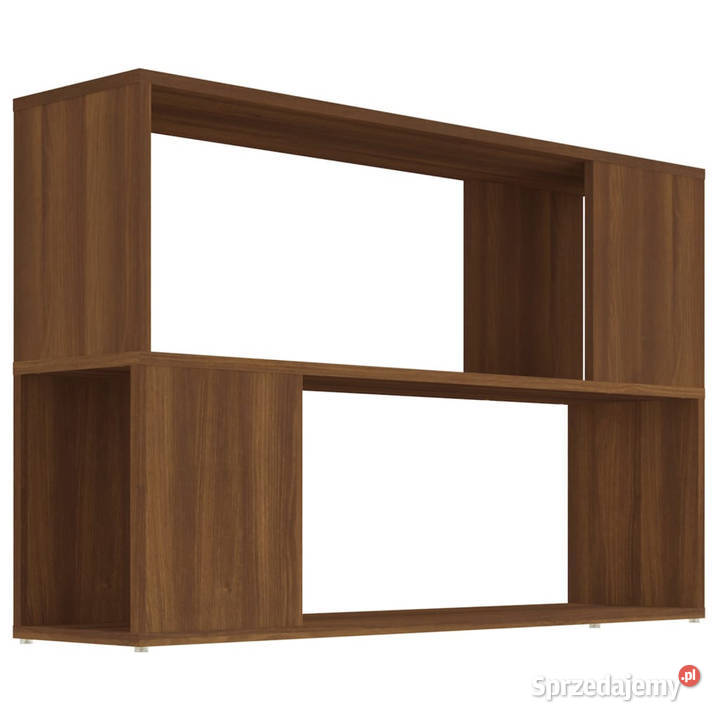 Regał na książki brązowy dąb 100x24x63 WM816040 mazowieckie Warszawa