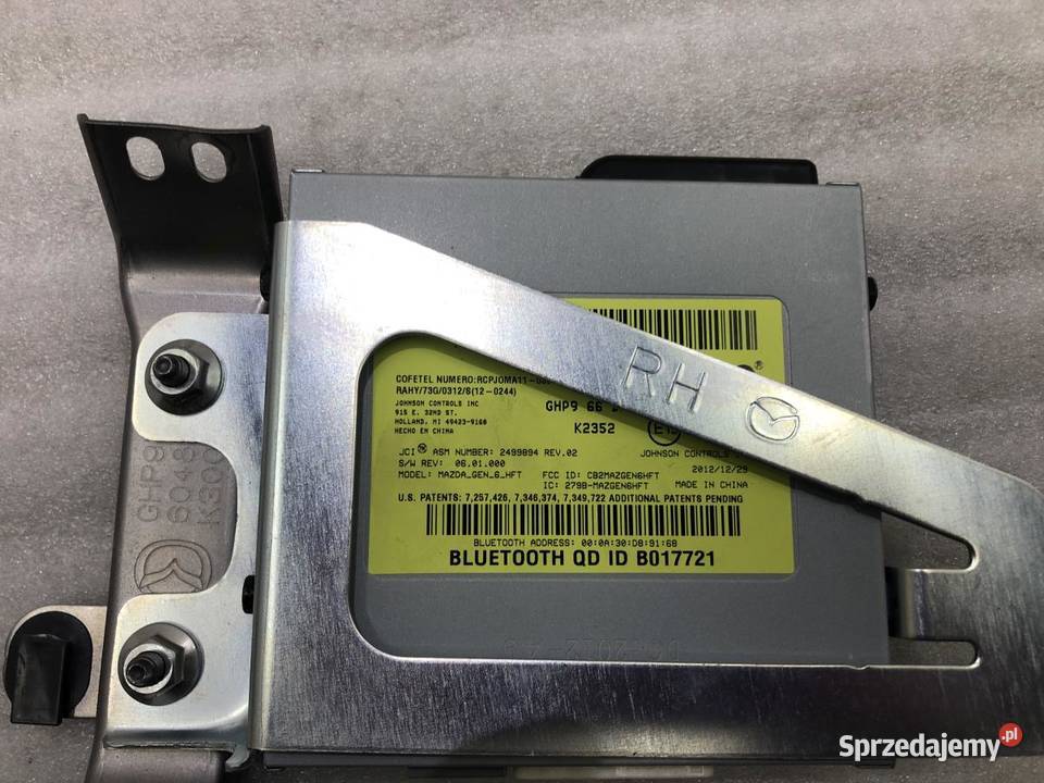 MODUŁ BLUETOOTH GHP966DH0F MAZDA 6 III GJ sprzedam