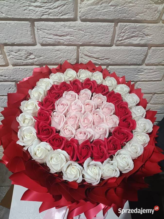 Bukiet z róż mydlanych Prezent na Walentynki Zagórów sprzedam