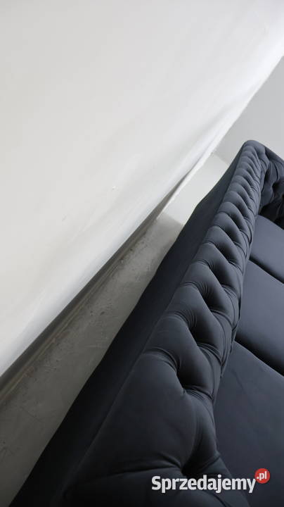STY DESIGN WIELKA SOFA 33 kanapa czarny welur Poznań