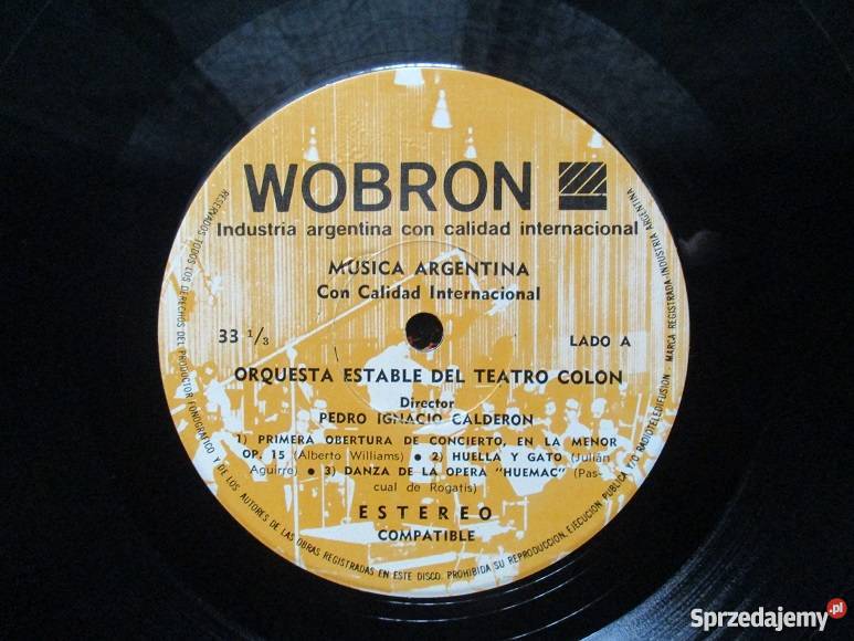 MUSICA ARGENTINA1972Pedro I CalderonLPEX Łódź