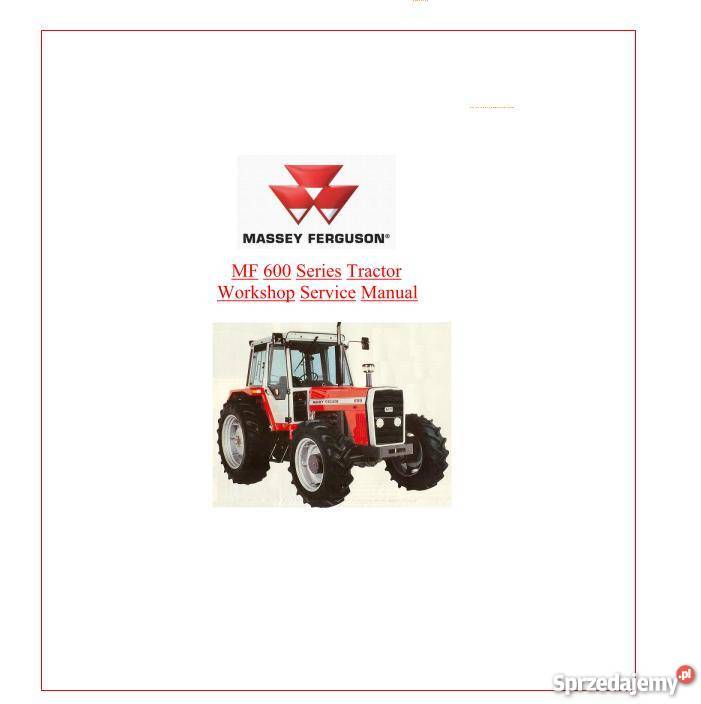 Massey Ferguson 670 690 698 675 699 instrukcje Kielce