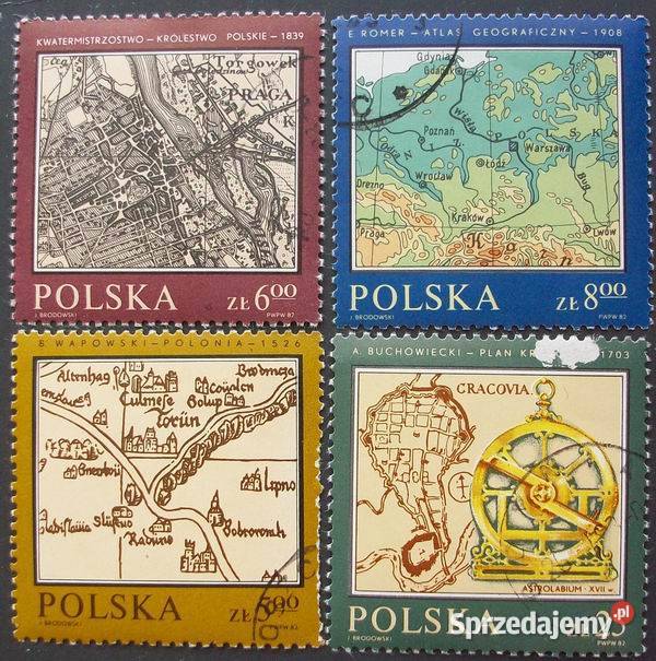 Znaczki polskie 1982 kasowane łódzkie