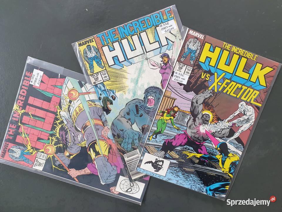 The Incredible Hulk 3 komiksy Marvel USA Rok wydania 1987