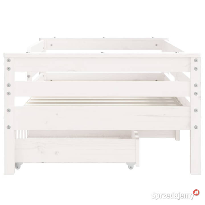 Rama łóżka dziecięcego z szufladami biała 70x140 mazowieckie sprzedam
