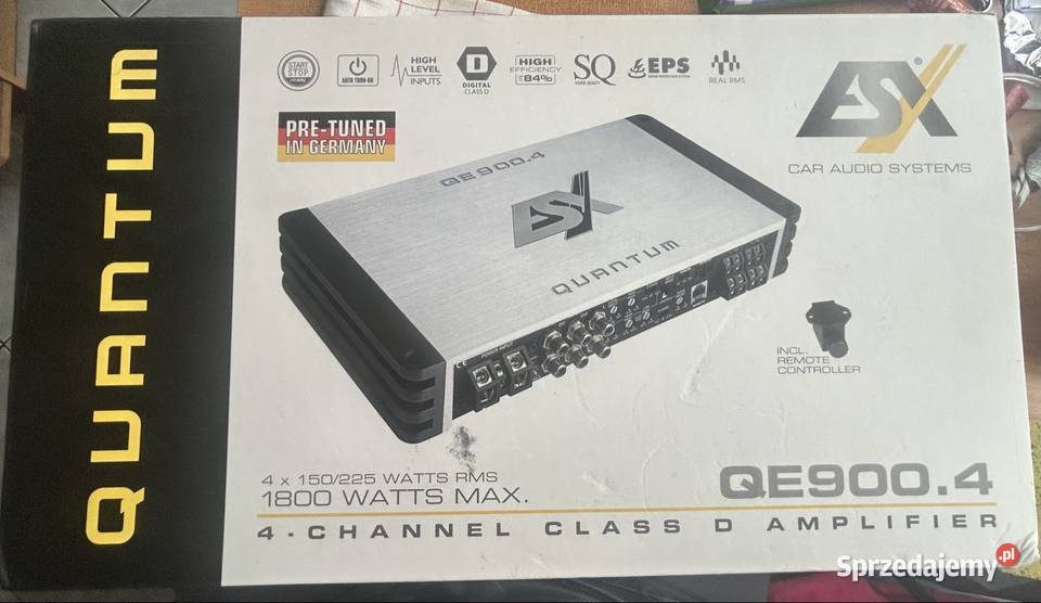 Wzmacniacz 4 kanałowy ESX QE9004 Quantum mazowieckie Warszawa