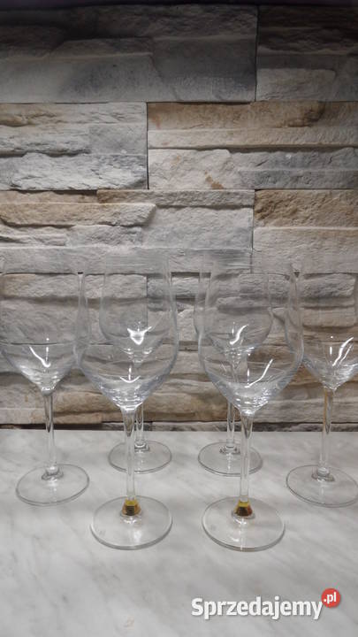 Wysokie kieliszki 6 sztuk wino itp Poznań sprzedam