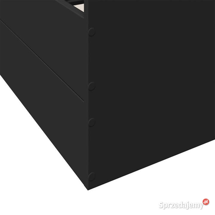 Rama łóżka z szufladami czarna 200x200 WM3280266 40cm mazowieckie Warszawa