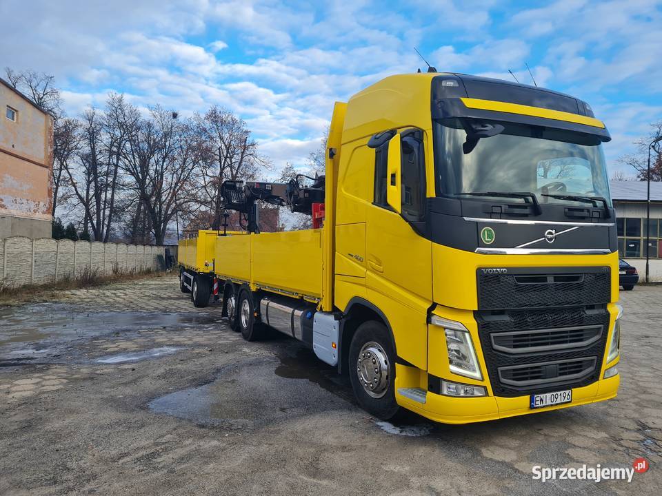 Volvo FH460 HDS HIAB zestaw przyczepa budowlanka 16400kg łódzkie Skomlin sprzedam