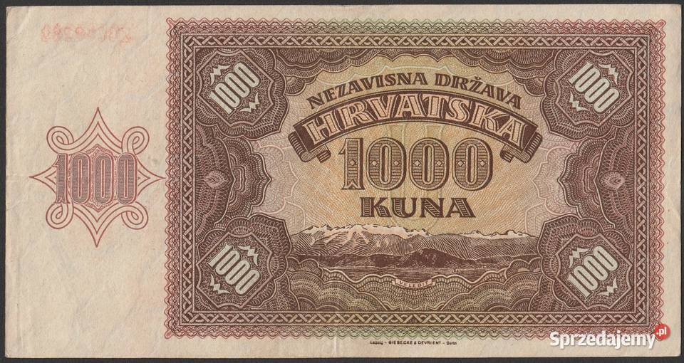 CHORWACJA 1000 KUNA 1941 Z sprzedam
