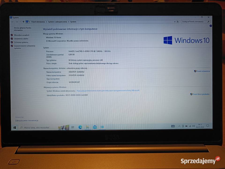 Laptop Dell Inspiron 15 7537 dysk SSD 6GB RAM Intel Core i5 Kraków
