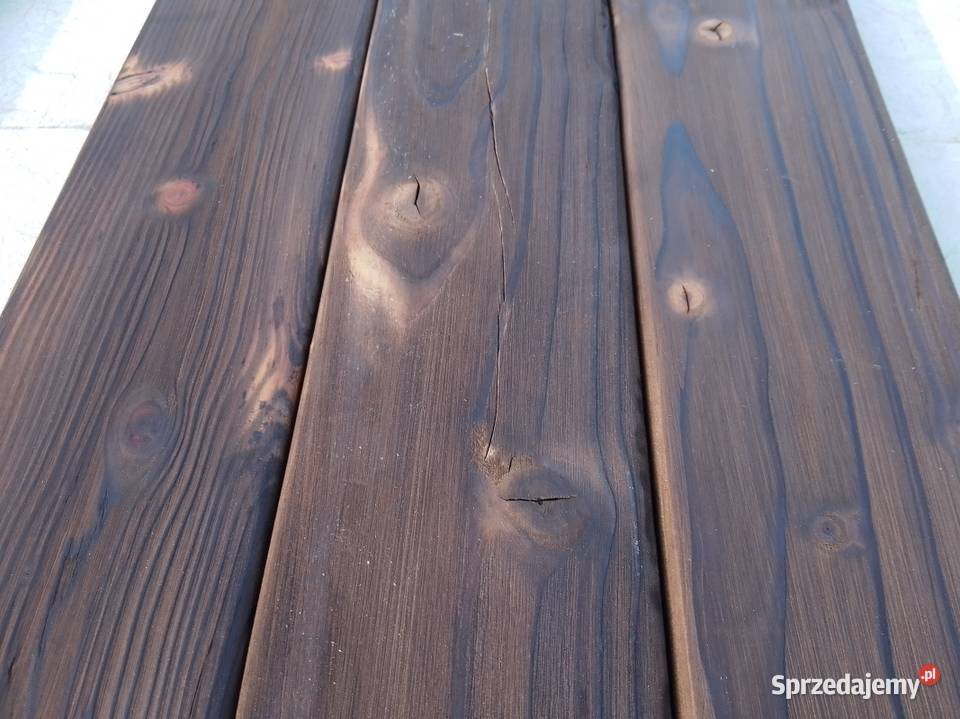 Shou Sugi Ban Deska opalana drewniana Dom i Ogród mazowieckie