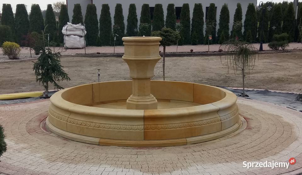Stylowa fontanna ogrodowa z piaskowca naturalny Kamienna Góra sprzedam