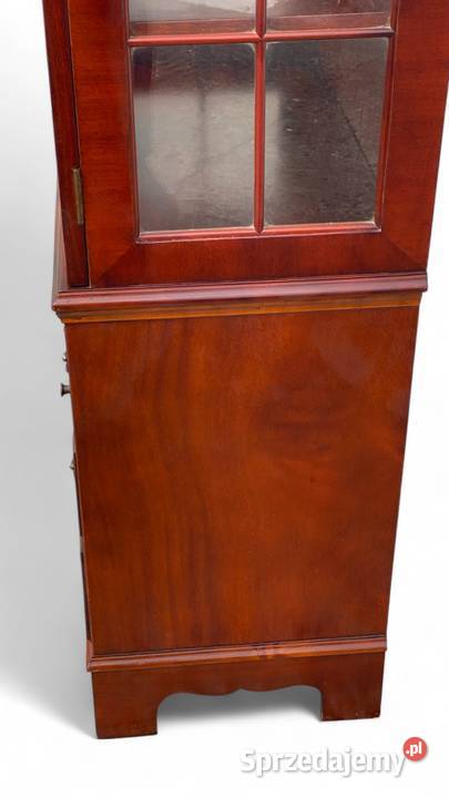 Angielska mahoniowa biblioteczka z pomocnikiem i Gryfice