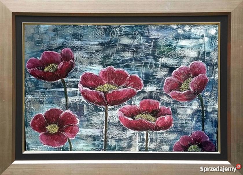 Obraz abstrakcja Maczki sprzedam