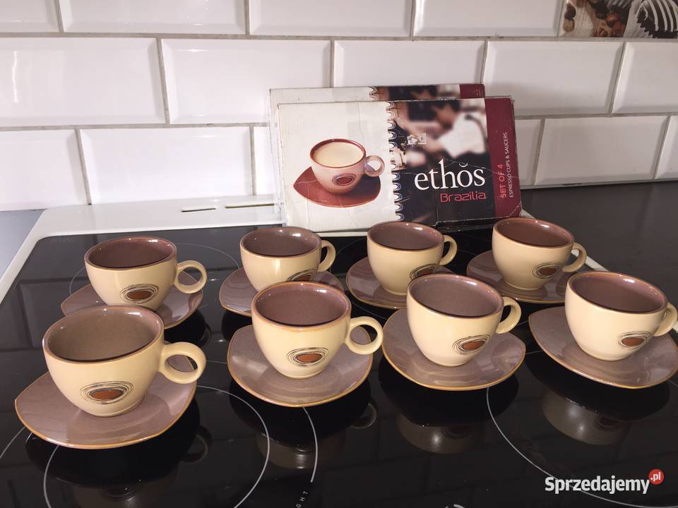 Serwis kawowy do espresso porcelana zestaw Swarzędz