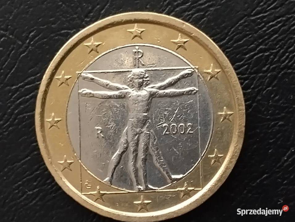Moneta 1 euro 2002 Włochy Warszawa