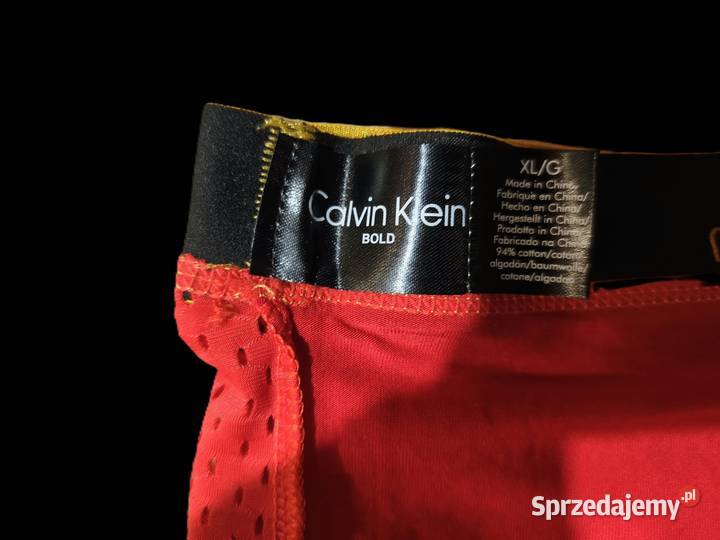 Wyprzedaż Calvin Klein Gold XLG Nowe Bokserki czerwony Bielizna Gródek