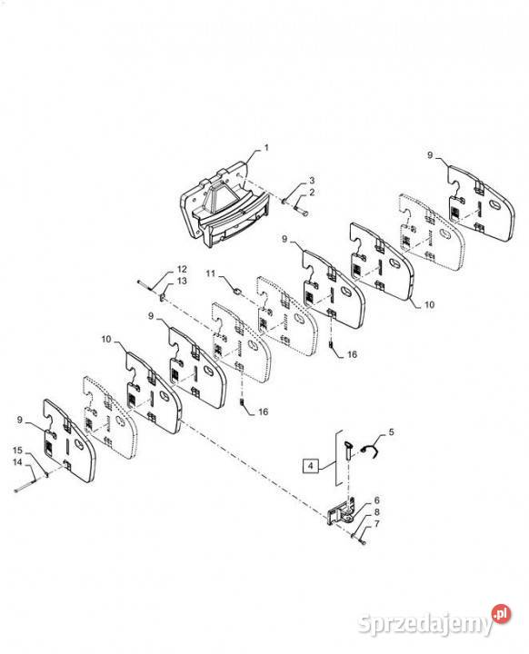 Holland T6090 Zaczep 86403175