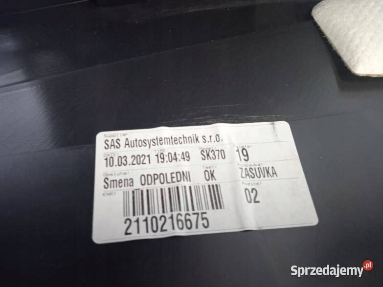 TUNEL ŚRODKOWY PODŁOKIETNIK Skoda Scala I 2019