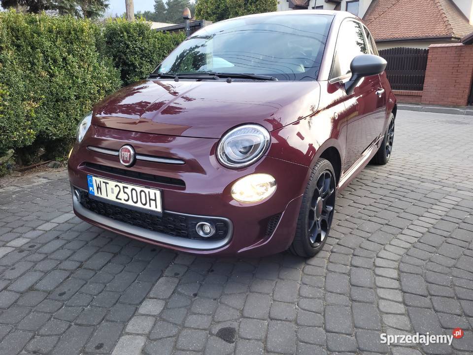 Fiat 500 S 12 czarny sufit mały przebieg Warszawa sprzedam