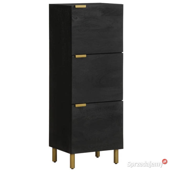 Szafka czarna 40x33x110 materiał drewnopochodny mazowieckie Warszawa