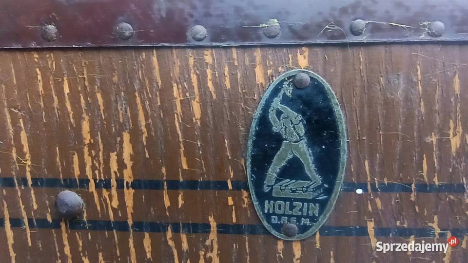 Stara walizka kufer Holzin dolnośląskie Wrocław