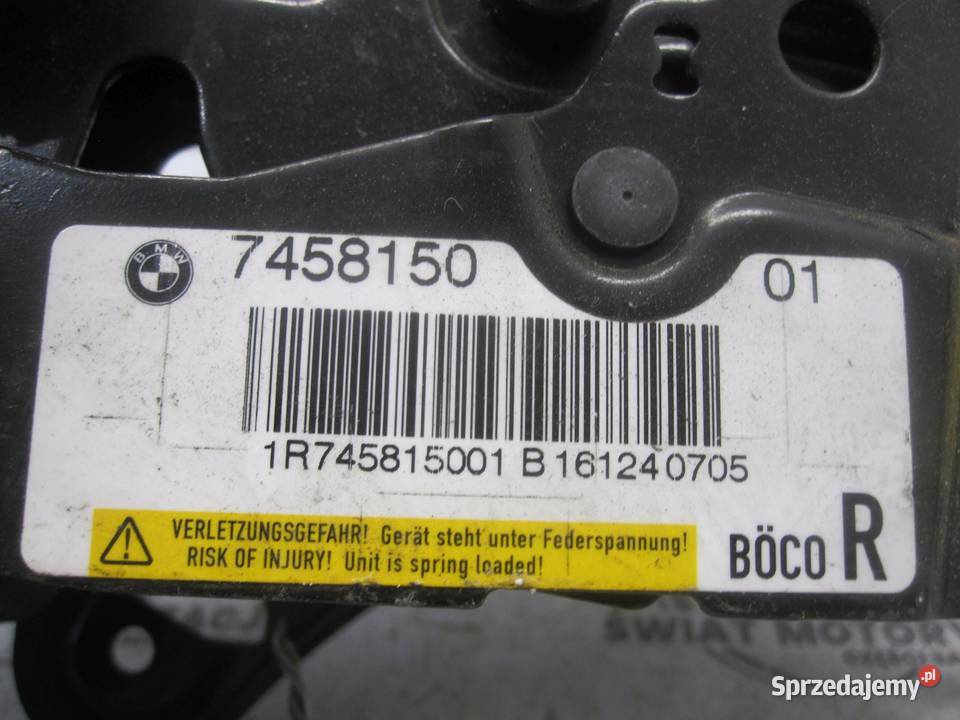 BMW F10 LIFT zamek maski 745815001
