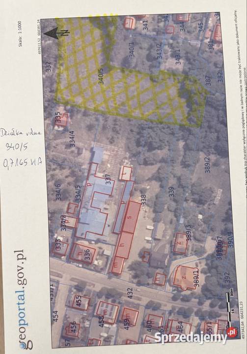 Działka inwestycyjna w centrum Ryjewa 05958 dwa 5958m2 Ryjewo