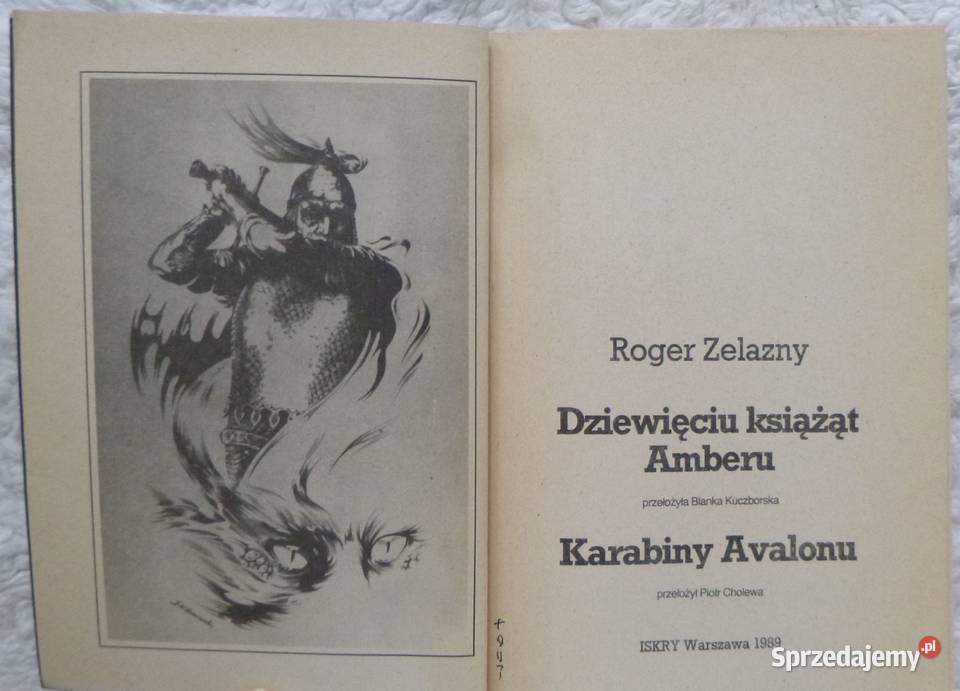 Dziewięciu książąt Amberu Karabiny Avalonu Roger Warszawa sprzedam