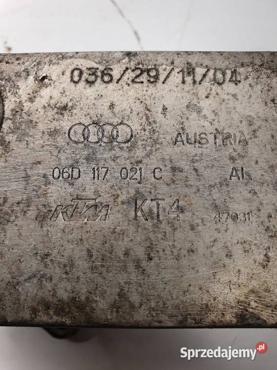CHŁODNICA OLEJU AUDI A3 A4 A6 20 TFSI 06D117021C Przystajń