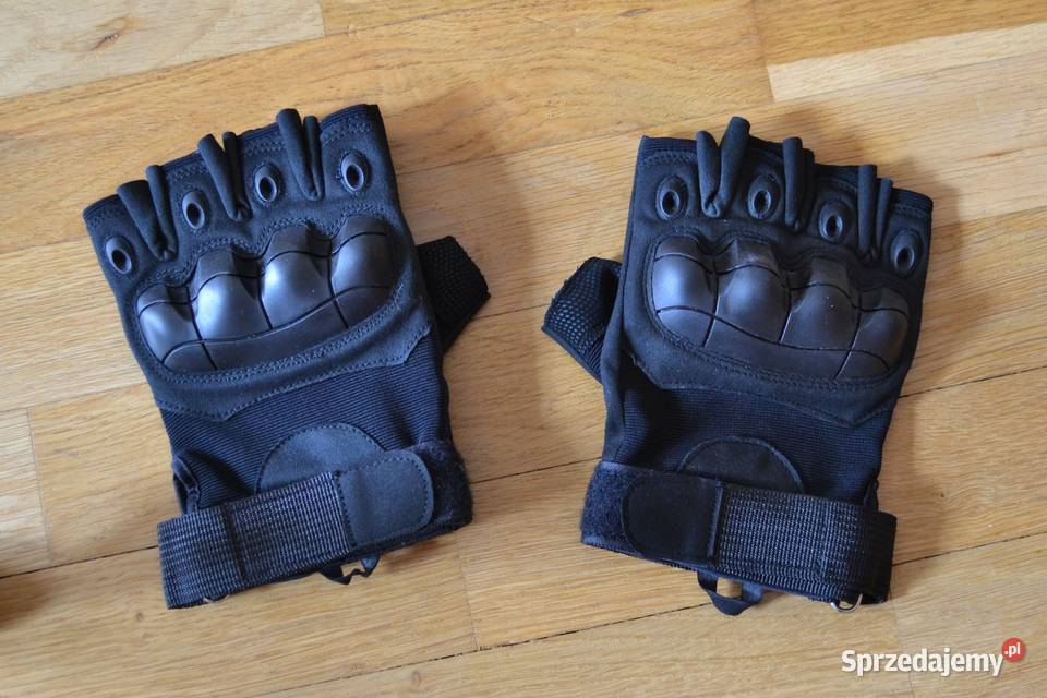 Rękawice taktyczne wojskowe militarne czarne Sport i Wypoczynek Białystok