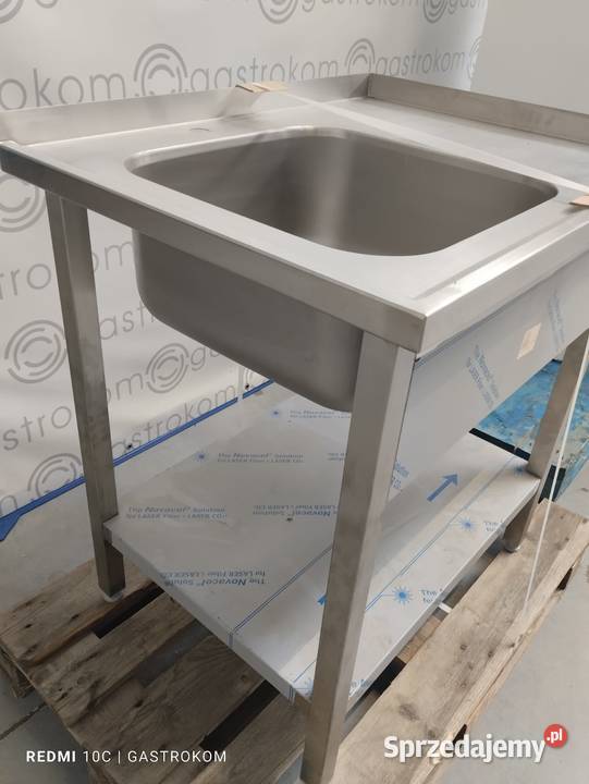 Stół ze zlewem i półką 90x70x90