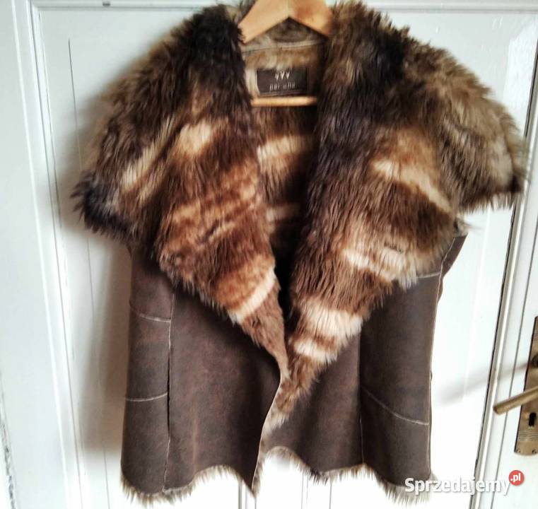 Futerko skóra piękna kamizelka futrzana skórzana Gdańsk