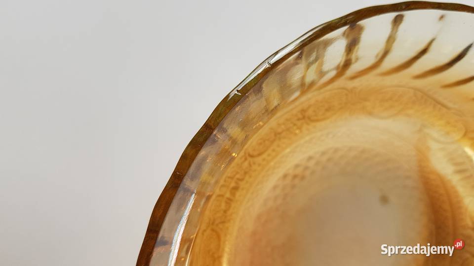 Iryzowana miska miseczka carnival glass szkło