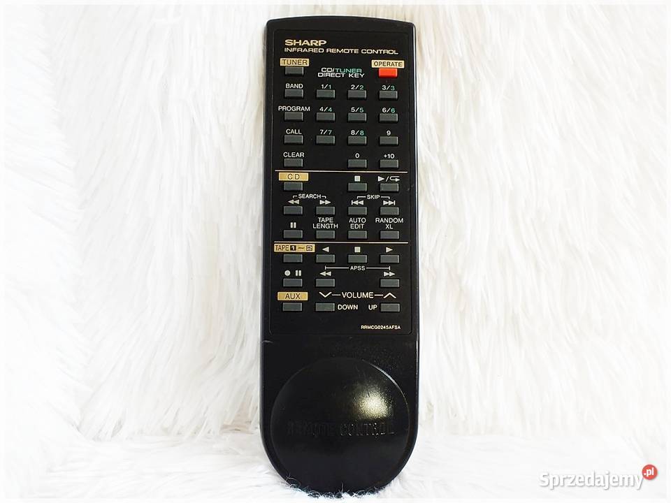 Pilot SHARP RRCG0245AFSA Tuner TapeCD Pilot TV i Video Żary sprzedam