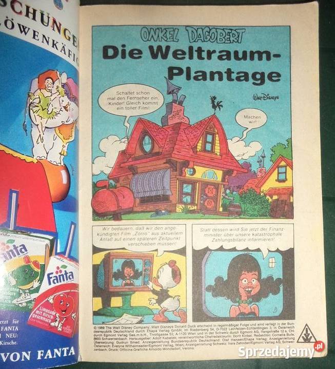 comics Kaczor Donald Duck Lustiges Taschenbuch podkarpackie