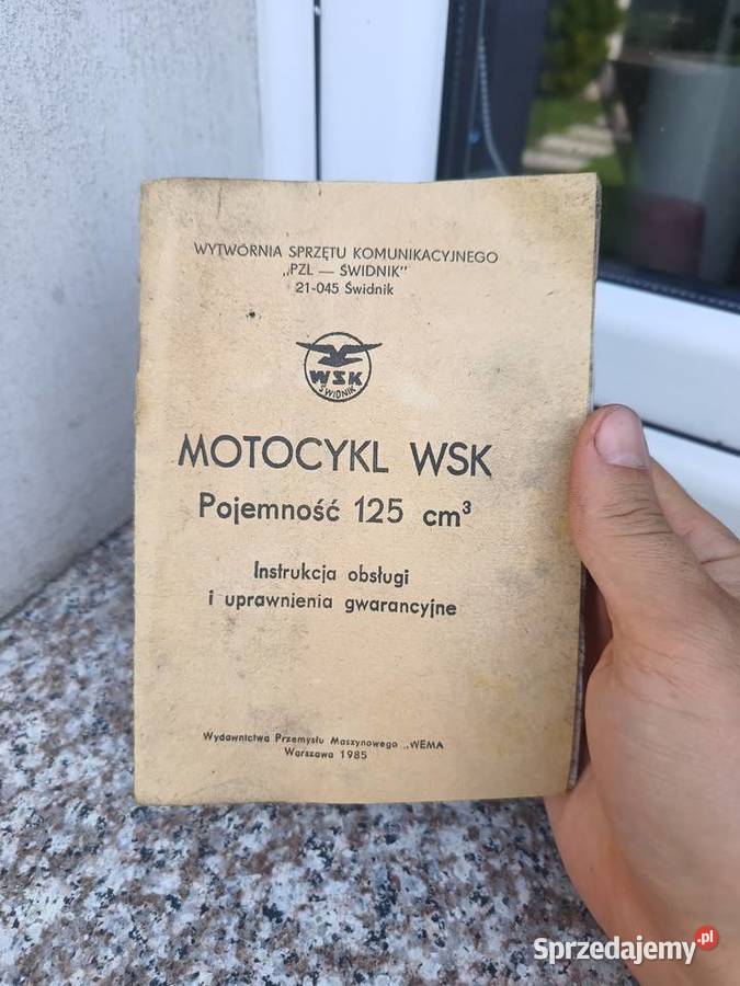 Instrukcja obsługi WSK 125 1500km WSK Lubliniec