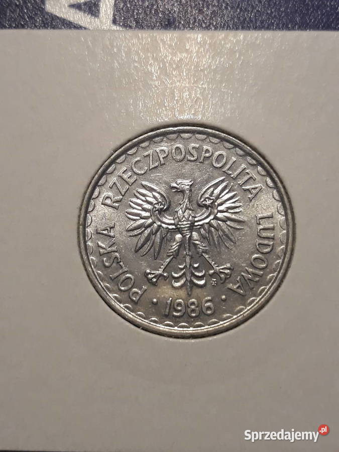 1 Złoty 1986 r 2 mennicze Konin sprzedam