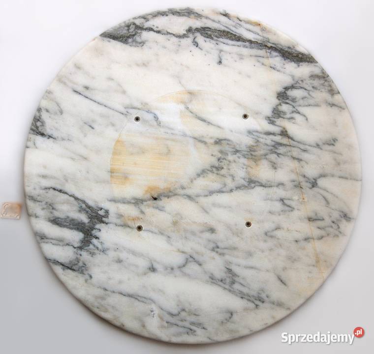 Blat marmurowy okrągły do stolika kawowego 60 60cm