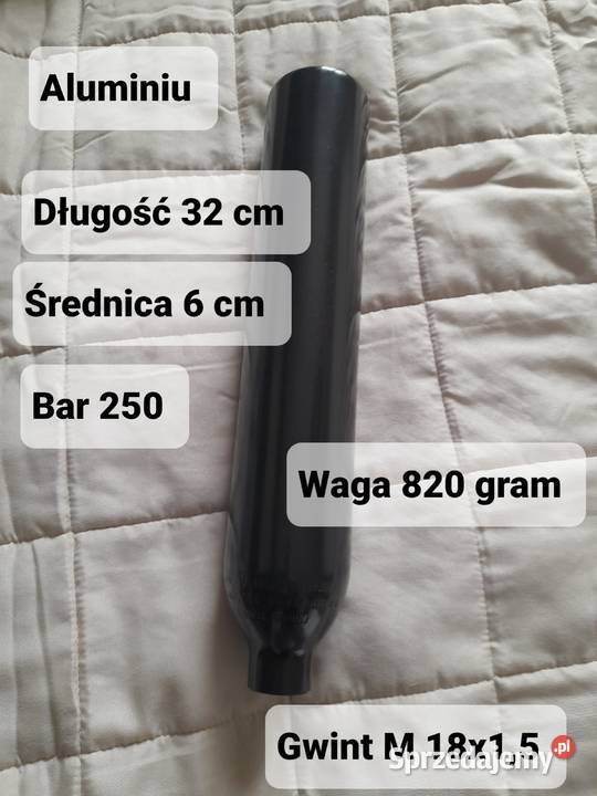 Butla Kartusz 250 Bar PCP Regulator 120 Bar Nowa Sławków