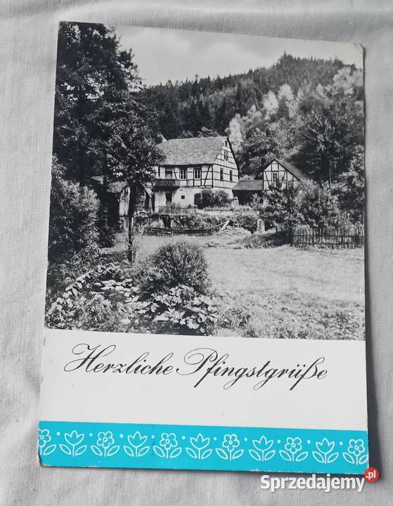 Pocztówka Herzliche Pfingstgruesse 1976 r