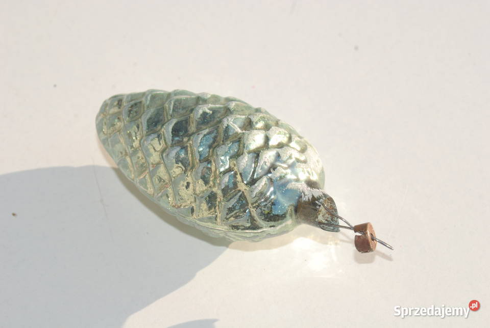 Stara bombka ozdoba szyszka rękodzieło antyk Cieszyn