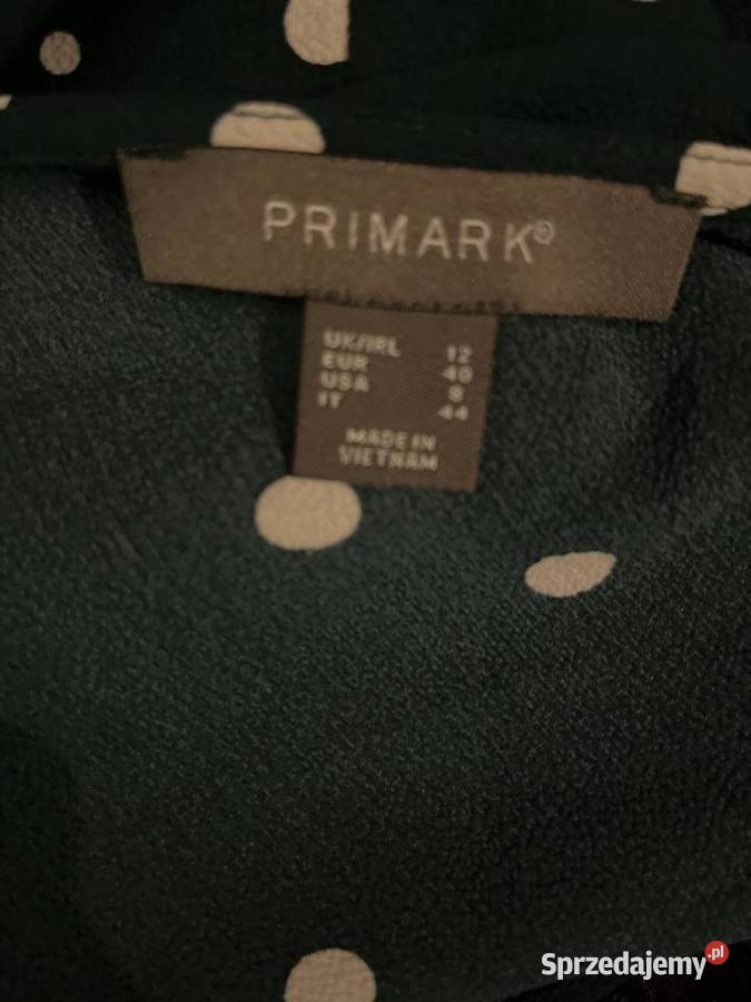Primark sukienka modny wzór groszki butelkowa zachodniopomorskie Choszczno sprzedam