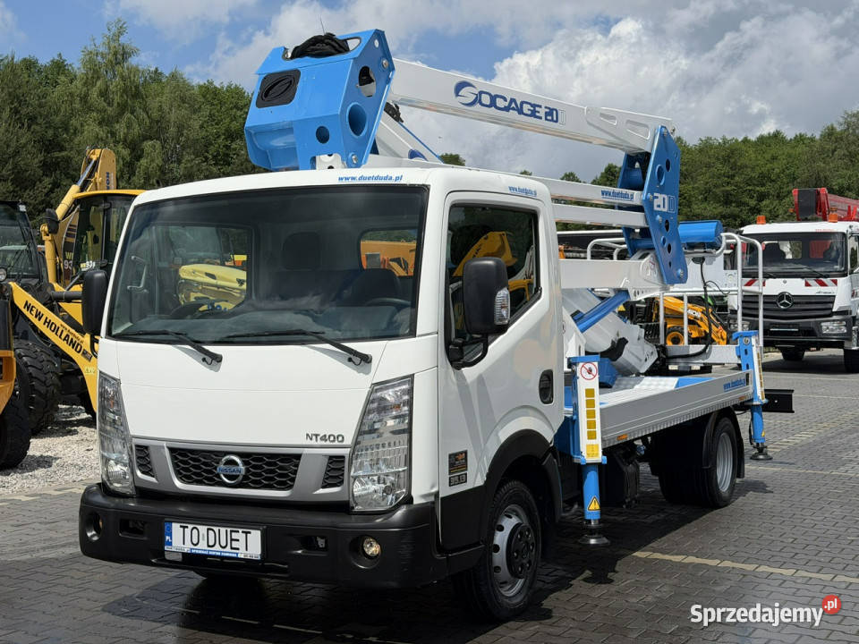 Nissan Cabstar Zwyżka Podnośnik Koszowy SOCAGE Widełki