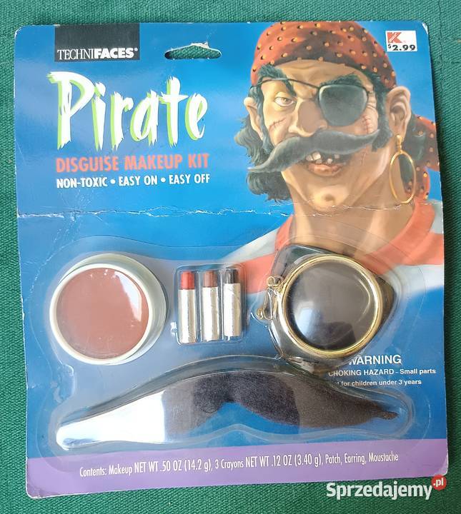Retro zestaw do makijażu i przebrania pirata Zbylitowska Góra