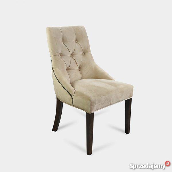 MODNE pikowane krzesło chesterfield glamou z śląskie