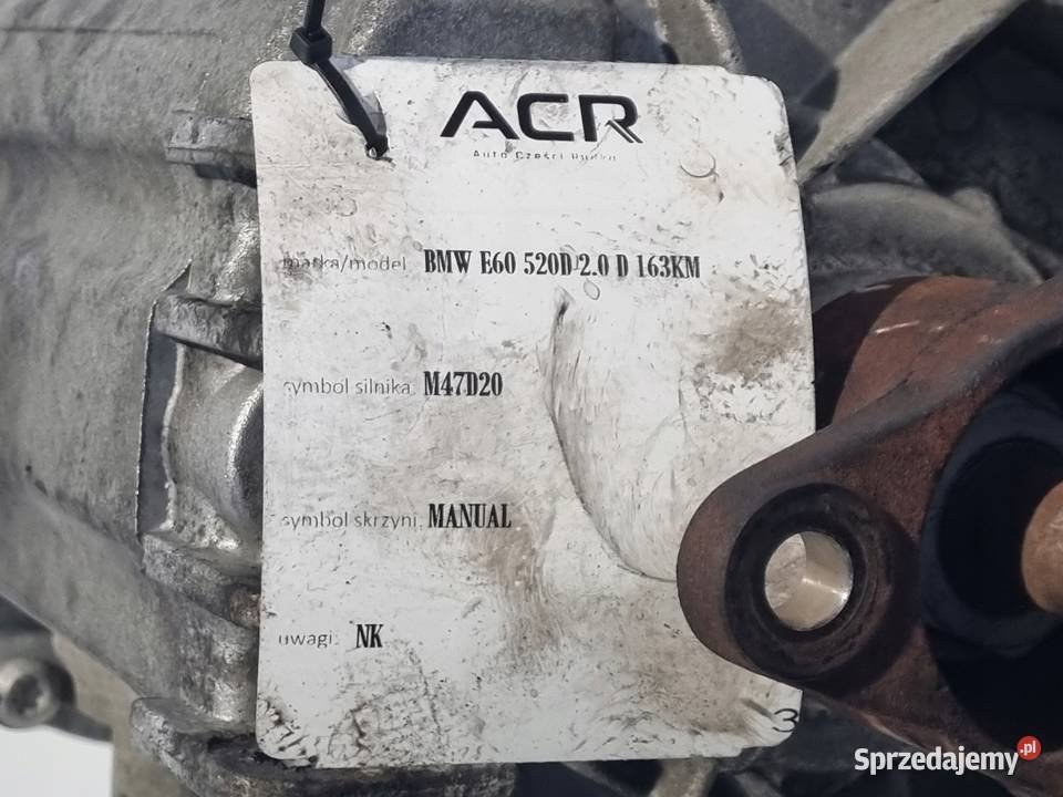 SKRZYNIA BIEGÓW BMW E87 E90 E91 320d 20 D